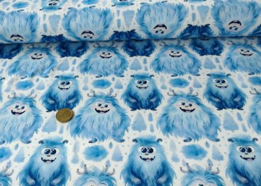 Knuffel Hilco French Terry brushed fabric for kids with cuddly monsters